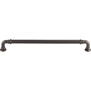 Top Knobs TK325AG Chareau TK325AG Reeded Pull 9 Inch CC Ash Gray